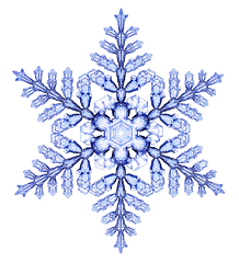 Snowflakes Png Picture 843661 - Six Fold Symmetry Snowflake