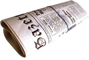 Png Transparent Newspaper - Old Newspaper Rolled Up