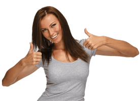 Up Woman Young Fit Thumbs - Free PNG