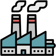 Industry Icon Of Colored Outline Style - Available In Svg Industry Icon Png