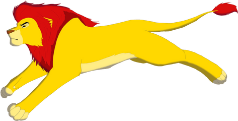 Mufasa Simba Yellow Mammal Png Image - Lion King Mufasa Running