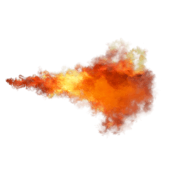 Fireball Flaming Fire Png Image - Fire Trail No Background