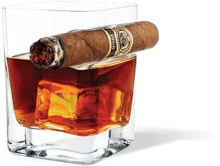 Corkcicle - Cigar And A Whiskey Glass Png