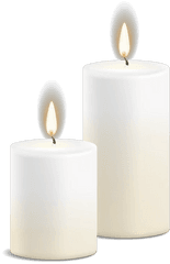 White Candles Png Image Free Download - Advent Candle