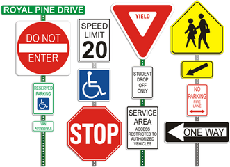 Free Street Signs Png Download - Examples Of Regulatory Signs