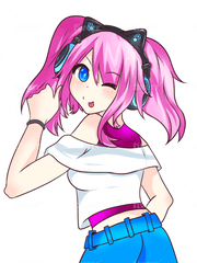 Draw Cute Anime Girls - Cute Pink Girl Drawing Png