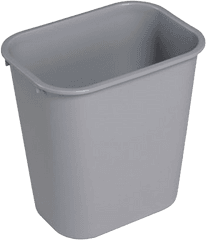 Waste Container Grey Plastic - Small Plastic Trash Bin Png