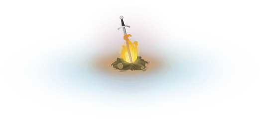 Stars Gradient Dark Souls Bonfire - Dark Souls Bonfire Png