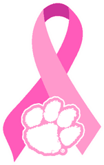 Pink Cancer Ribbon Temporary Tattoo - Clip Art Png