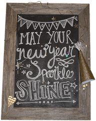 Chalkboard Art Doodles - Nye Chalkboard Png