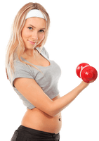Dumbbell Female Fitness Free Clipart HD - Free PNG