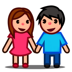 Download Open - Boy And Girl Emoji Png