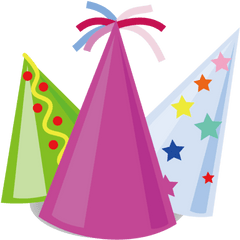 Birthday Triangle Cartoon Pink Party Hat For Christmas - Party Hat Png