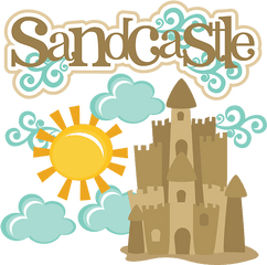 Sandcastle Svg - Sand Castle Scrapbook Idea Png