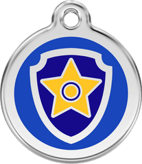 Red Dingo Israel Enamel Tag Nickelodeon Paw Patrol Chase - Paw Patrol Dog Tags Png