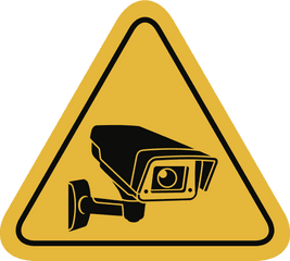 Closed - Circuit Television Surveillance Video Cameras Yellow Security Camera Icon Png