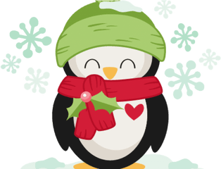 Cute Christmas Penguin Png - Christmas Penguin Cartoon Png