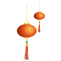 Decorative Lantern Chinese Year PNG File HD