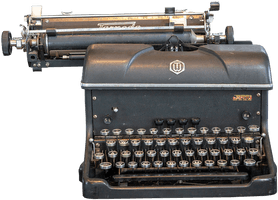 Antique Portable Typewriter Free Transparent Image HQ - Free PNG