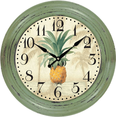 Green Wall Clock Png Image - Wall Watch Png