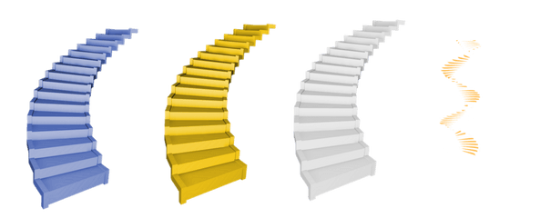 Download Free Png Stairs Picture - Blue Staircase Png