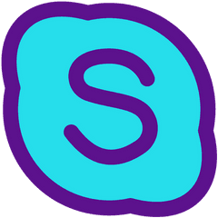 Skype Icon Of Colored Outline Style - Brixton Png