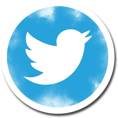 Round Brush Twitter Social Media Icon Logo Smoke Effect Clip - Maroon Twitter Icon Png