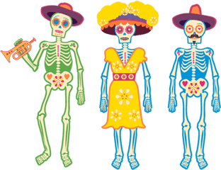 Day Of The Dead Png 4 Image - El Dia De Los Muertos Skeleton