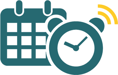 Calendar And Clock Image - Appointment Reminder Icon Clipart Png