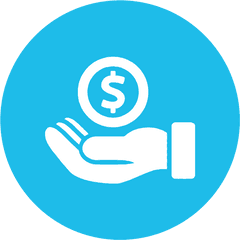 Money - Money Icon Blue Png