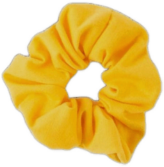 Scrunchie Scrunchies Yellow - Yellow Png Aesthetic Scrunchie