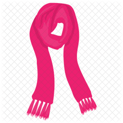 Cashmere Scarf Icon Of Flat Style - Scarf Png