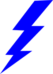 Sparks Clipart Free Download - Blue Lightning Bolt Png