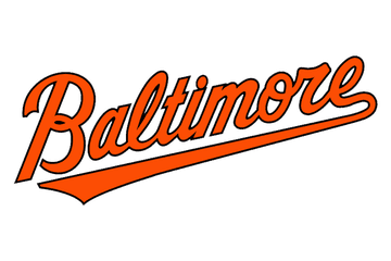 Baltimore Orioles Alternative Font Logo - Baltimore Orioles Logo Transparent Png