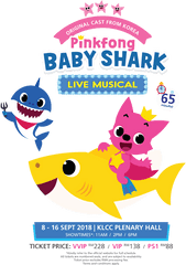 Pinkfong Baby Shark Live Musical 2018 - Baby Shark Png Transparent