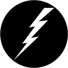 Apollo Lightning Bolt - Me1151 Lighting Bolt Icon Black Png