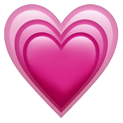 Pink Heart Emoji Png - Iphone Heart Emoji Png