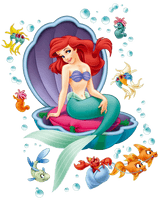 Ariel Mermaid Sebastian Princess Disney PNG Download Free