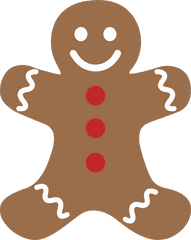 Gingerbread Man Silhouette Free Download Clip Art - Clip Art Ginger Bread Man Png