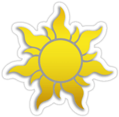 Tangled Kingdom Sun Emblem 2 - Tangled Kingdom Sun Symbol Png