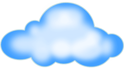 Free Could Png Download Clip Art - Clipart Blue Cloud Png