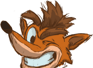 Crash Bandicoot By Thunder - Fictional Character Png