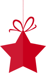 Download Hd Red Christmas Star Png Transparent Image - Star Photoshop