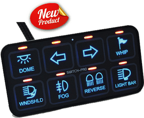 Sp 9100 Rgb Switch Panel Power - Off Road Custom Switch Panel Png