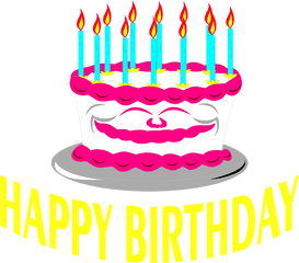 Download Cake Birthday - Birthday Cake Png Text