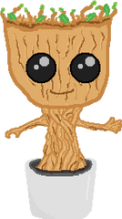 Pixilart - Baby Groot By Anonymous Groot Png