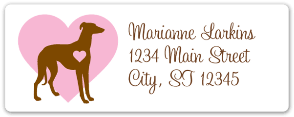 Double Hearts Address Labels Rectangle - Language Png