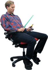 Sitting Man Png Image For Free Download - Architecture People Working Png