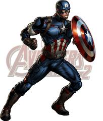 Age Of Ultron Captain America Marvel Avengers Alliance 2 - Cartoon Marvel Captain America Png