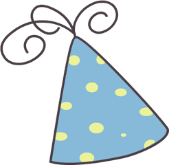 Blue Party Hat Clipart Png - Birthday Hat Clip Art Blue